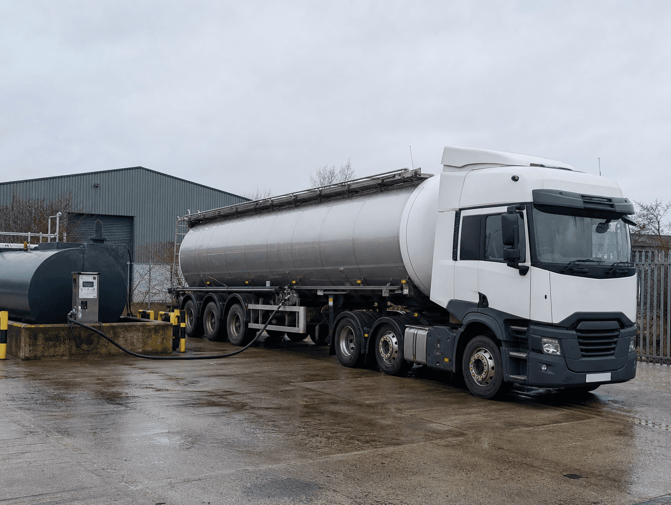 SimpleFuel - a fuel tanker delivering to an on-site storage tank
