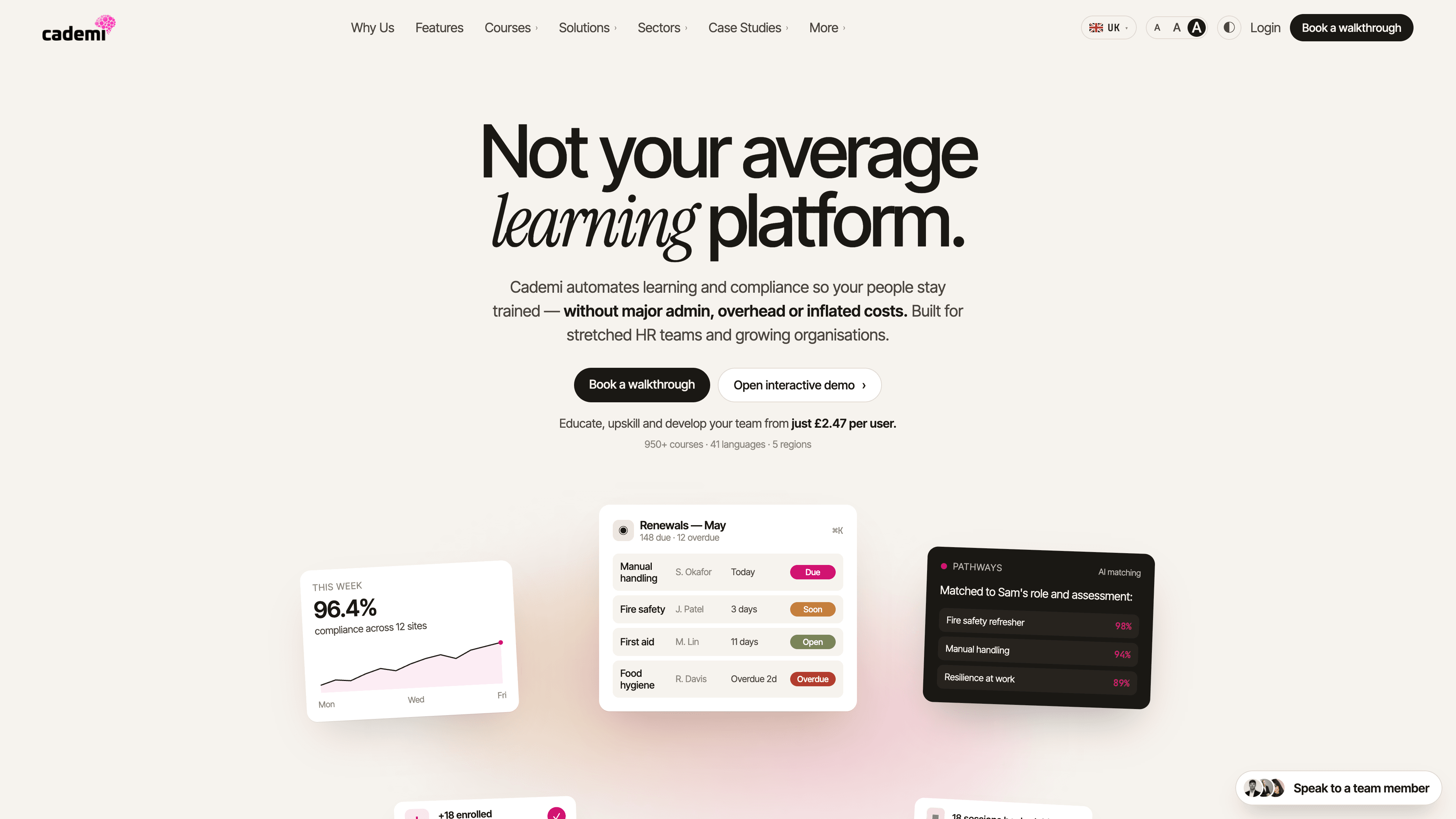 A website hero designed and built by Web Hero
