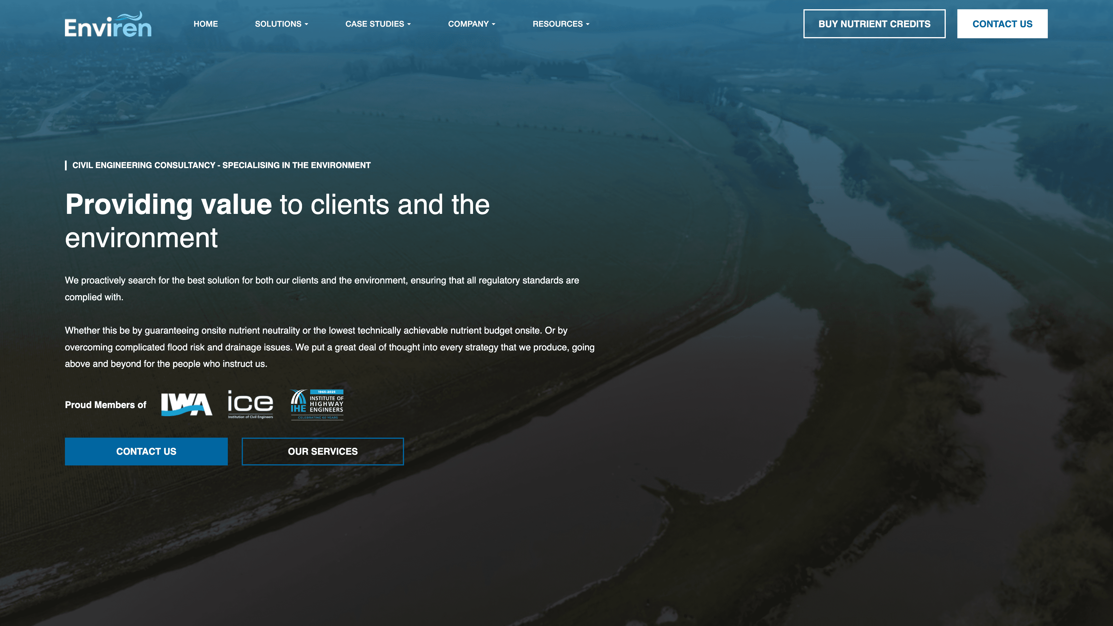 A website hero designed and built by Web Hero
