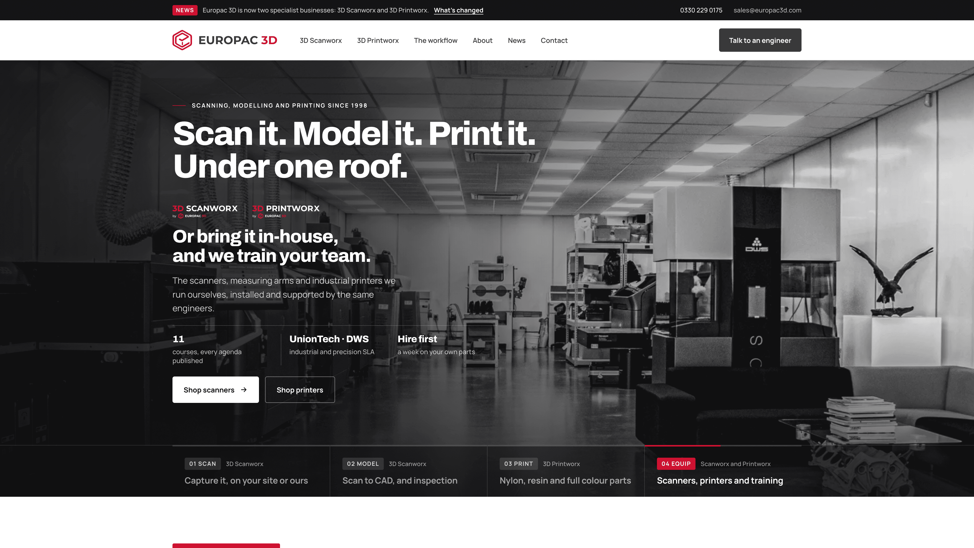 A website hero designed and built by Web Hero